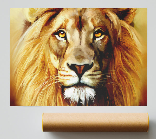Lion Head Giclee Print