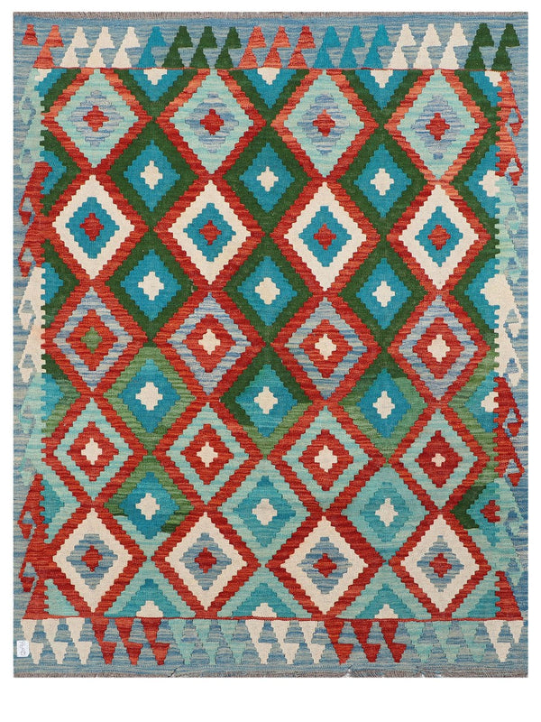 Maimana Afghanistan Kilim Rug - 194 x154 cm