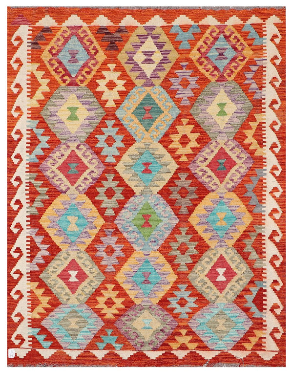 Maimana Afghanistan Kilim Rug - 190 x151 cm