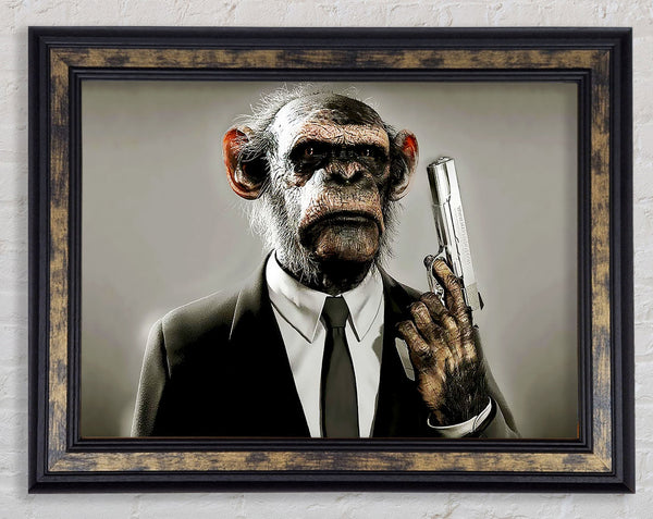 Monkey Business Framed Print