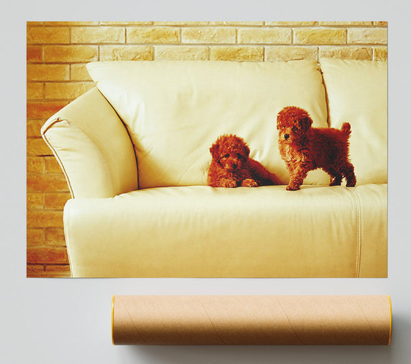 Naughty Puppy Fun Poster