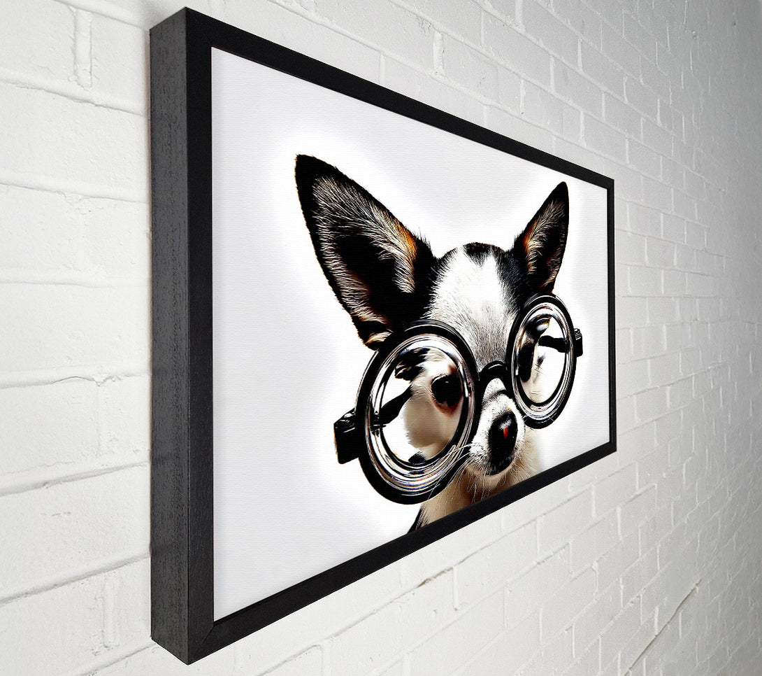  A Canvas Print of Nerd Dog Canvas Wall Art