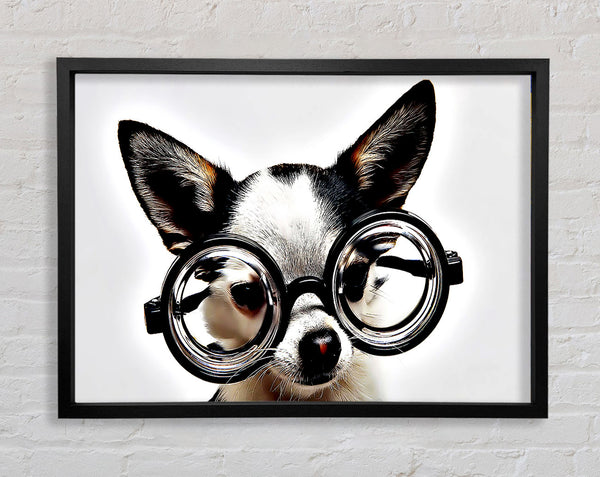 Nerd Dog Framed Print