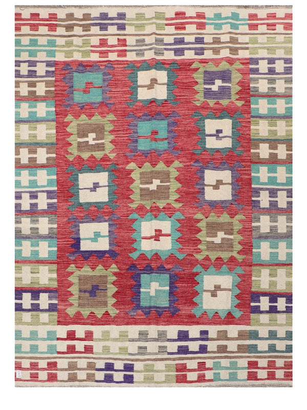 Maimana Afghanistan Kilim Rug - 238 x177 cm
