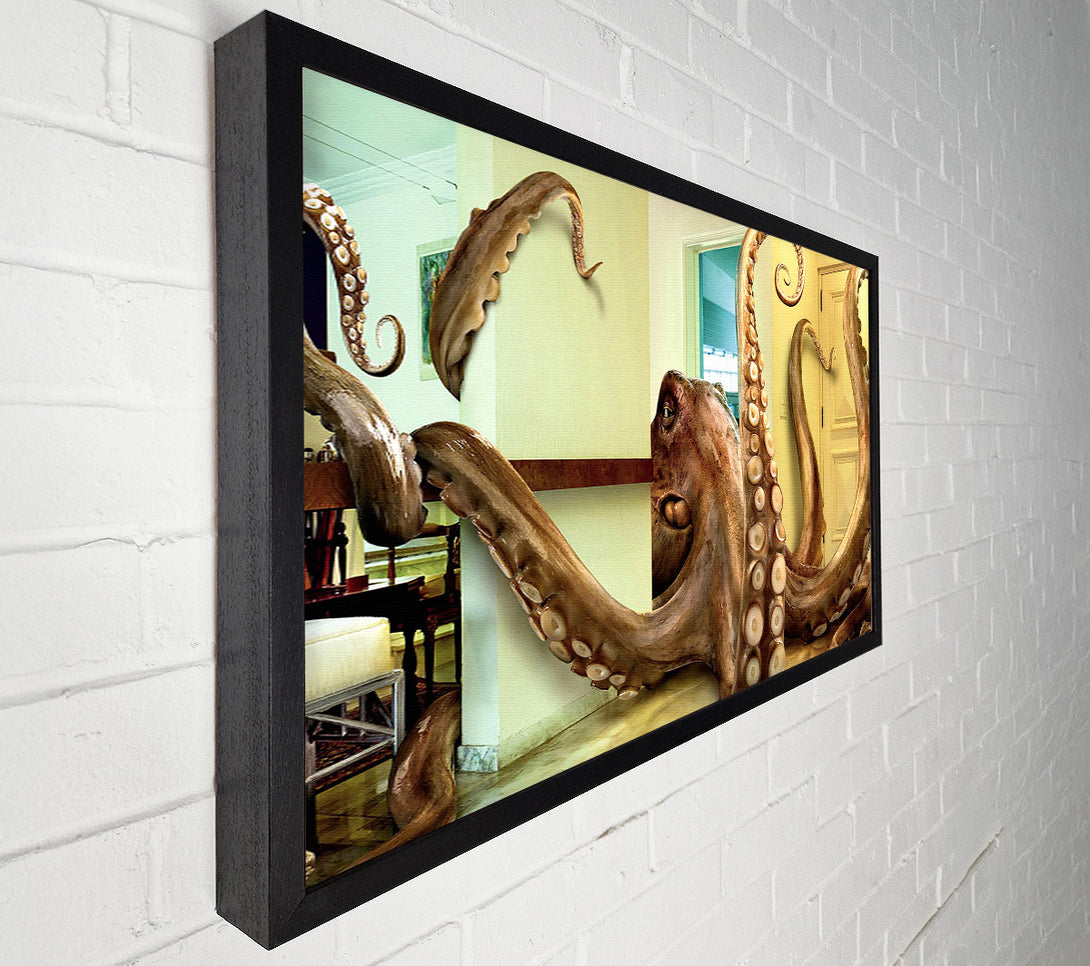  A Canvas Print of Octopus Invasion Canvas Print