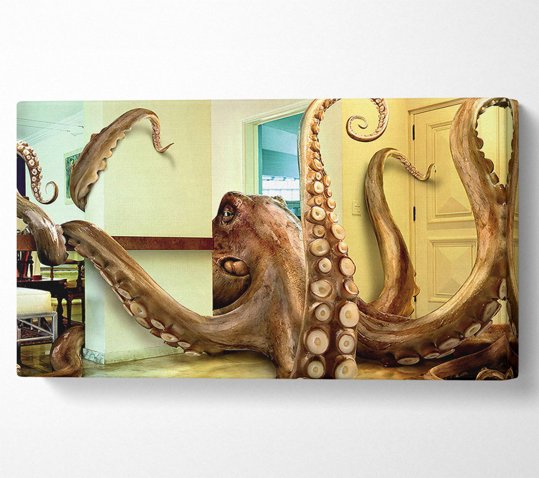  A Canvas Print of Octopus Invasion Canvas Print