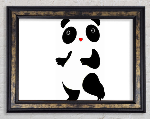 Panda Dance Framed Print