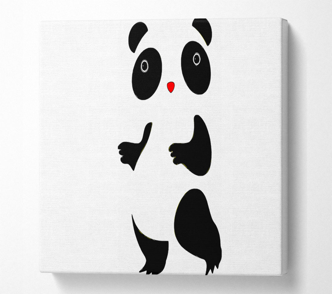  A Canvas Print of Panda Dance Canvas Print