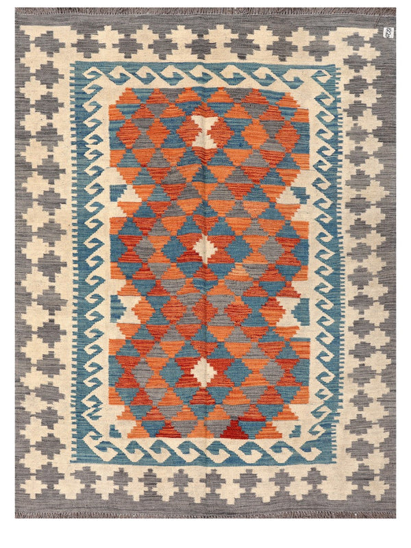 Maimana Afghanistan Kilim Rug - 197 x147 cm