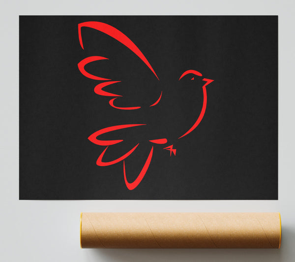 Red Bird Giclee Print
