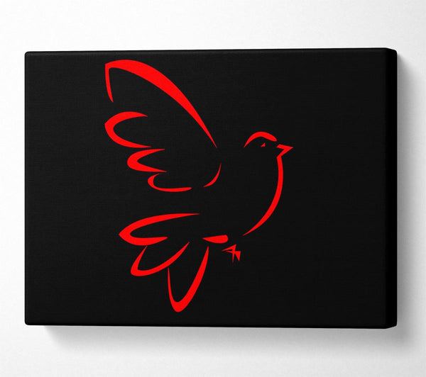  A Canvas Print of Red Bird Canvas Print