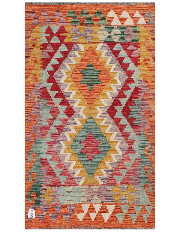 Maimana Afghanistan Kilim Rug - 125 x 74 cm