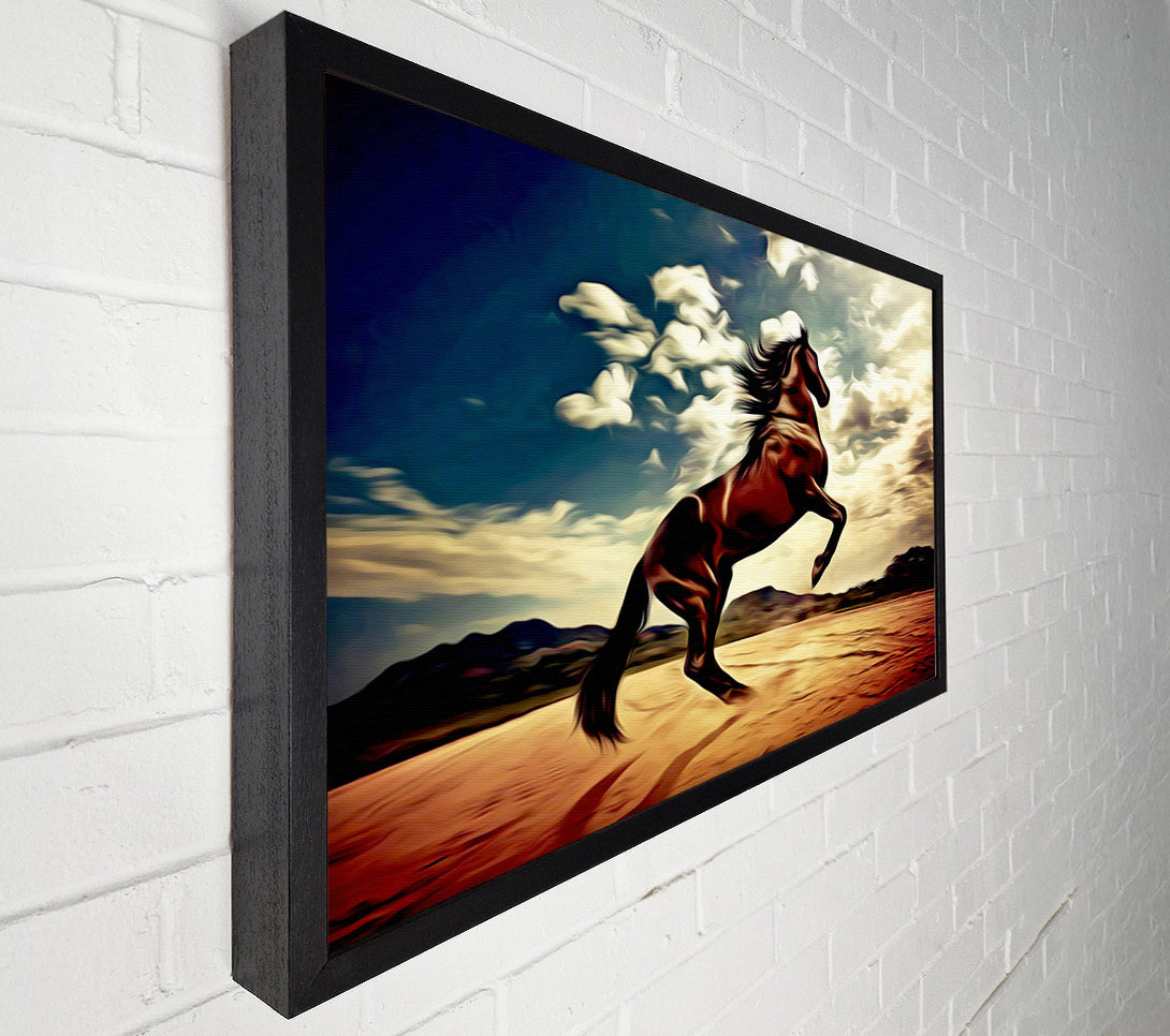  A Canvas Print of Rising Horse Canvas Print