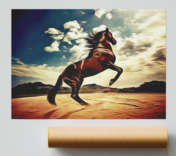 Rising Horse Poster