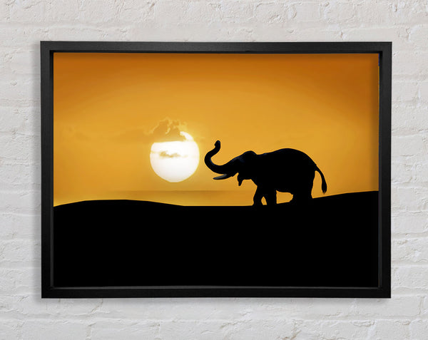 Safari Elephant Framed Print