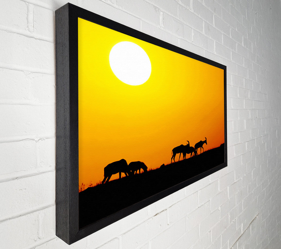  A Canvas Print of Safari Sunset Canvas Art