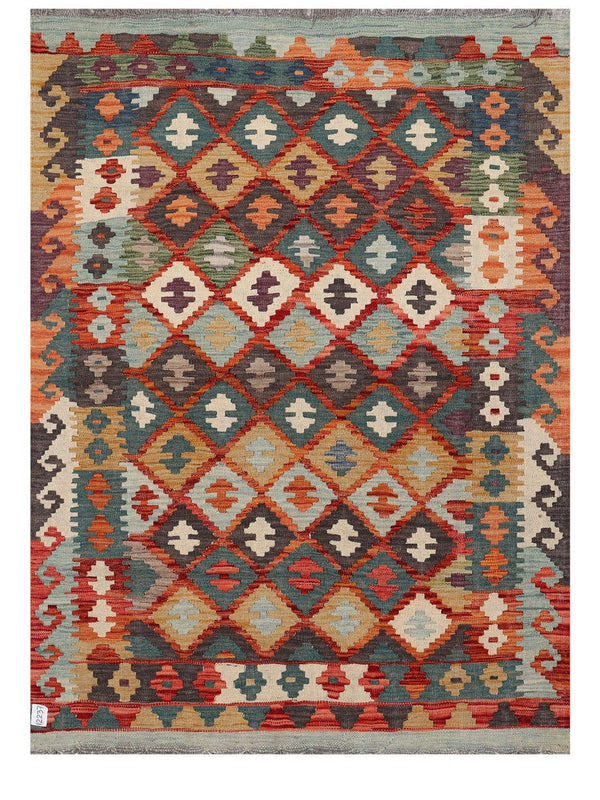 Maimana Afghanistan Kilim Rug - 169 x126 cm
