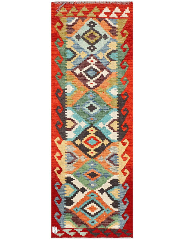 Maimana Afghanistan Kilim Rug - 172 x61 cm