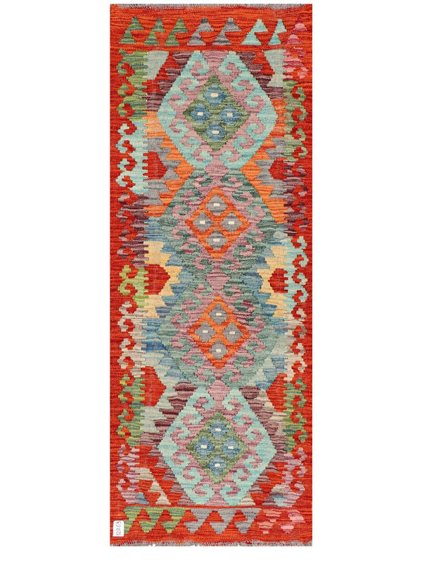 Maimana Afghanistan Kilim Rug - 169 x65 cm