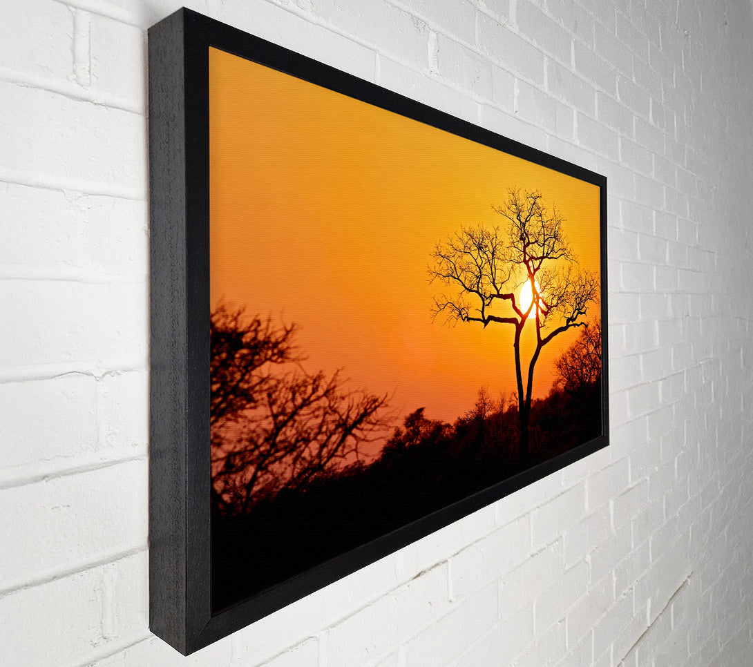  A Canvas Print of Sunset In Africa Canvas Print