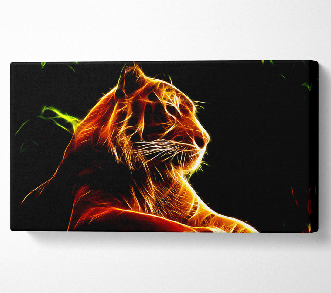  A Canvas Print of Tiger Blaze Canvas Art