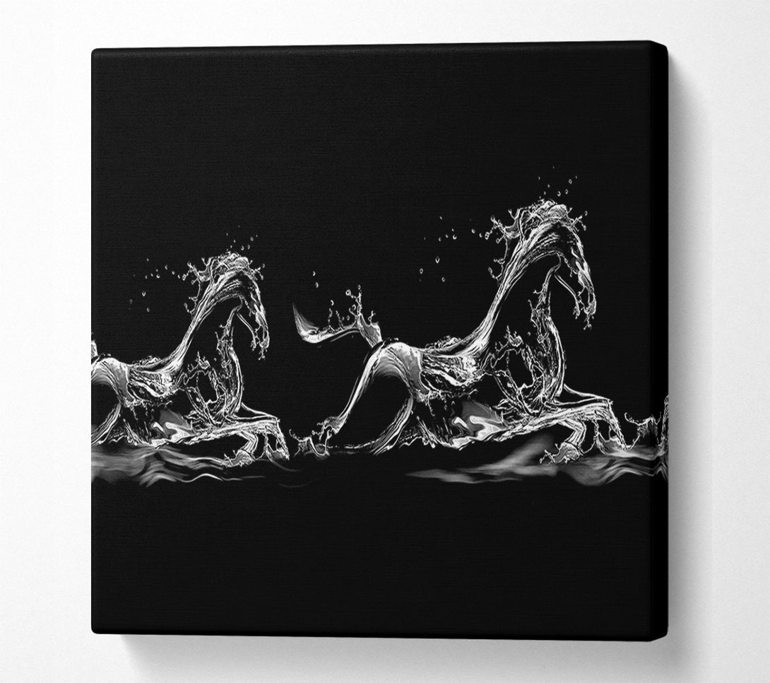  A Canvas Print of Water Horses Canvas Art