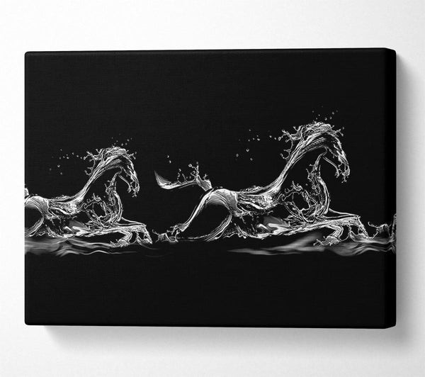  A Canvas Print of Water Horses Canvas Art