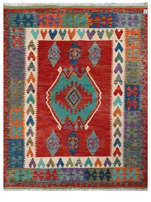 Maimana Afghanistan Kilim Rug - 196 x151 cm