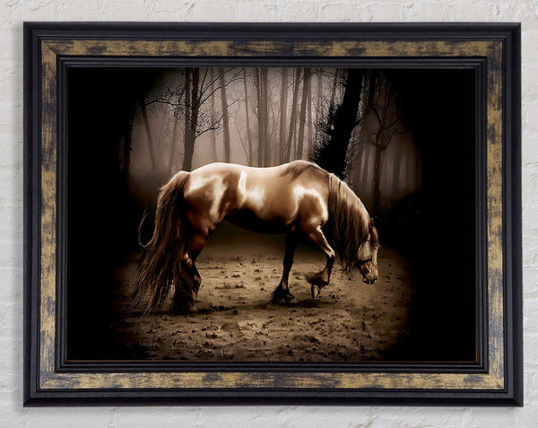 Woodland Horse Framed Print