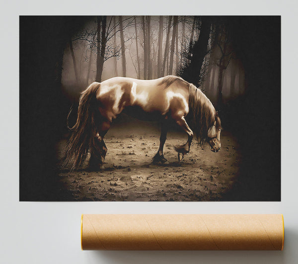 Woodland Horse Giclee Print