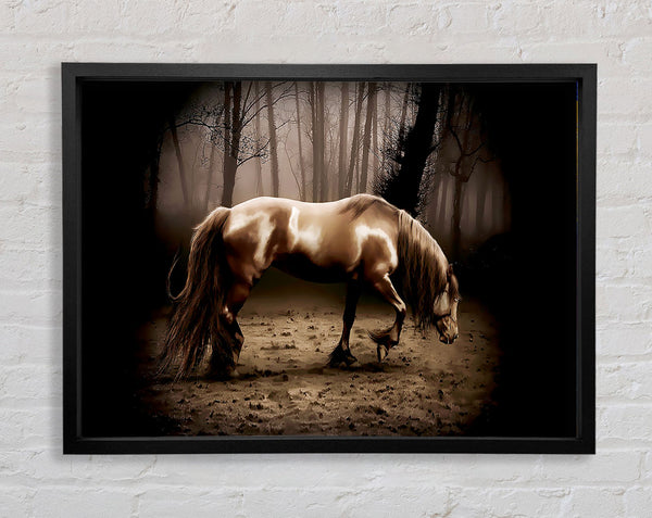 Woodland Horse Framed Print