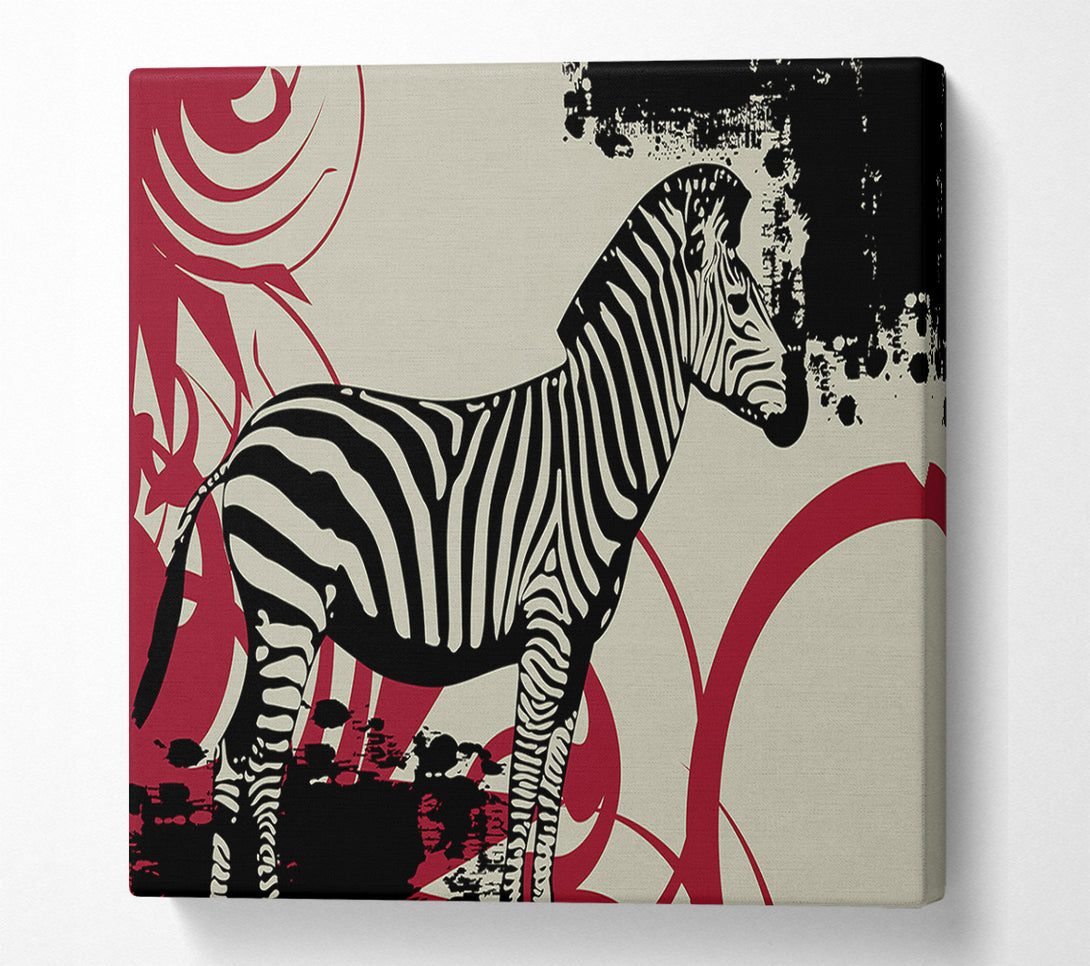  A Canvas Print of Zebra Safari Canvas Wall Art