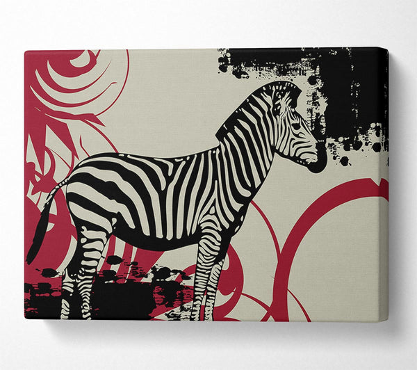  A Canvas Print of Zebra Safari Canvas Wall Art