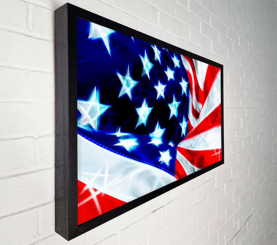  A Canvas Print of American Stars And Stripes Canvas Art