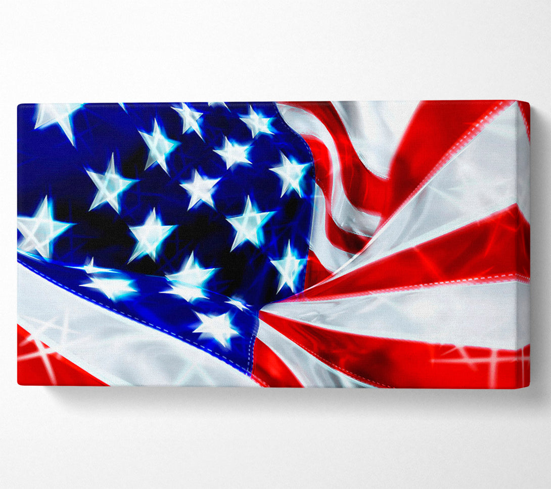  A Canvas Print of American Stars And Stripes Canvas Art