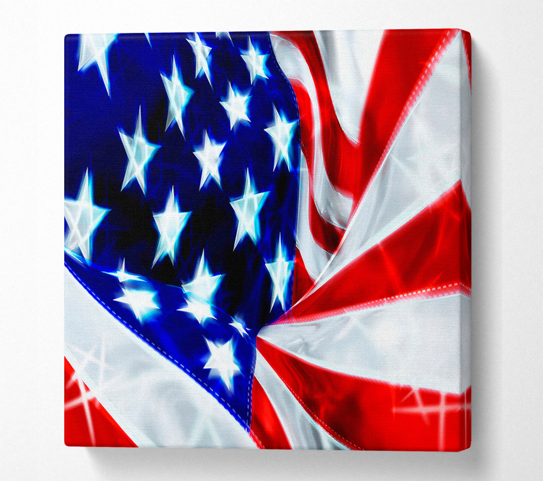  A Canvas Print of American Stars And Stripes Canvas Art
