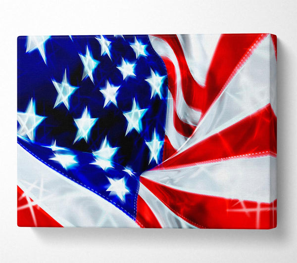  A Canvas Print of American Stars And Stripes Canvas Art