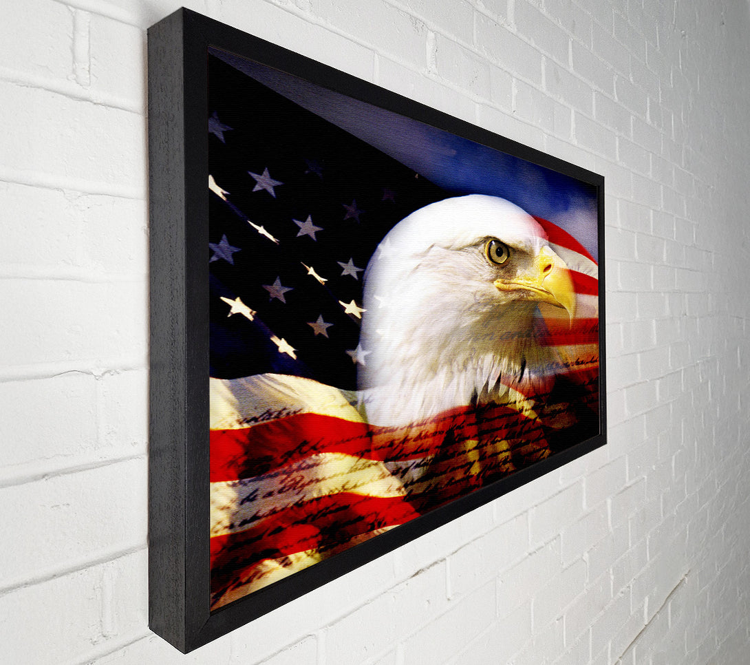 A Canvas Print of American Eagle Flag Canvas Wall Art
