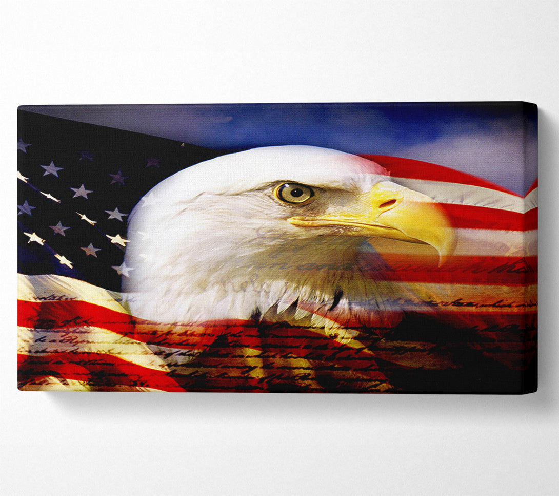  A Canvas Print of American Eagle Flag Canvas Wall Art