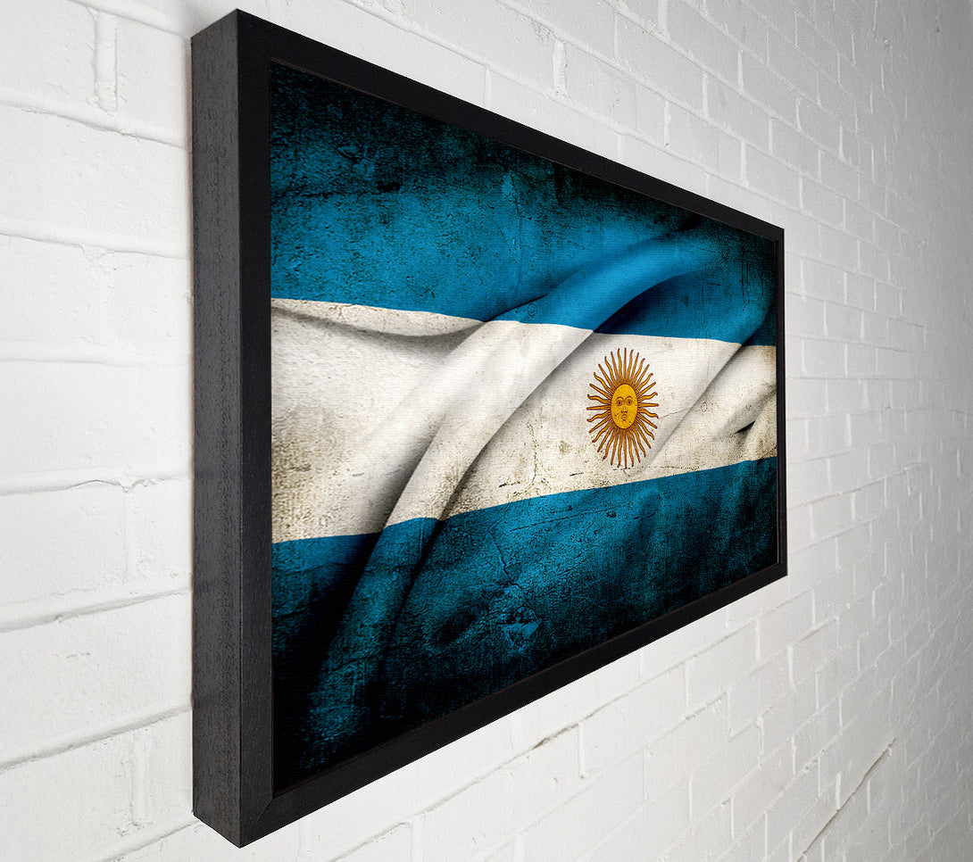  A Canvas Print of Argentina Sun Flag Canvas Wall Art