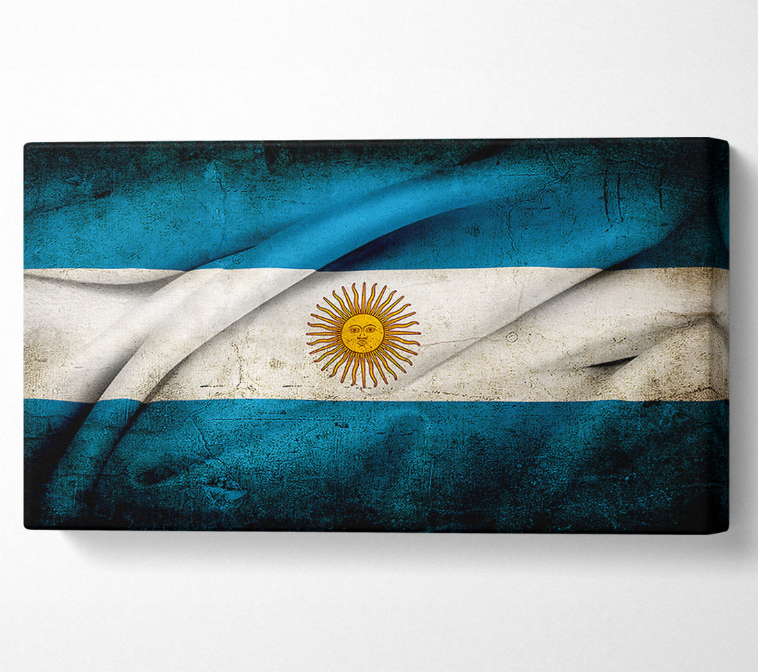  A Canvas Print of Argentina Sun Flag Canvas Wall Art