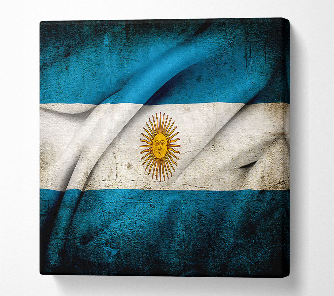  A Canvas Print of Argentina Sun Flag Canvas Wall Art