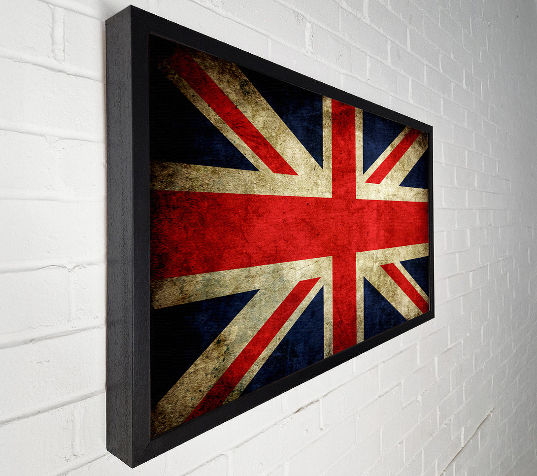  A Canvas Print of British Grunge Flag Canvas Print