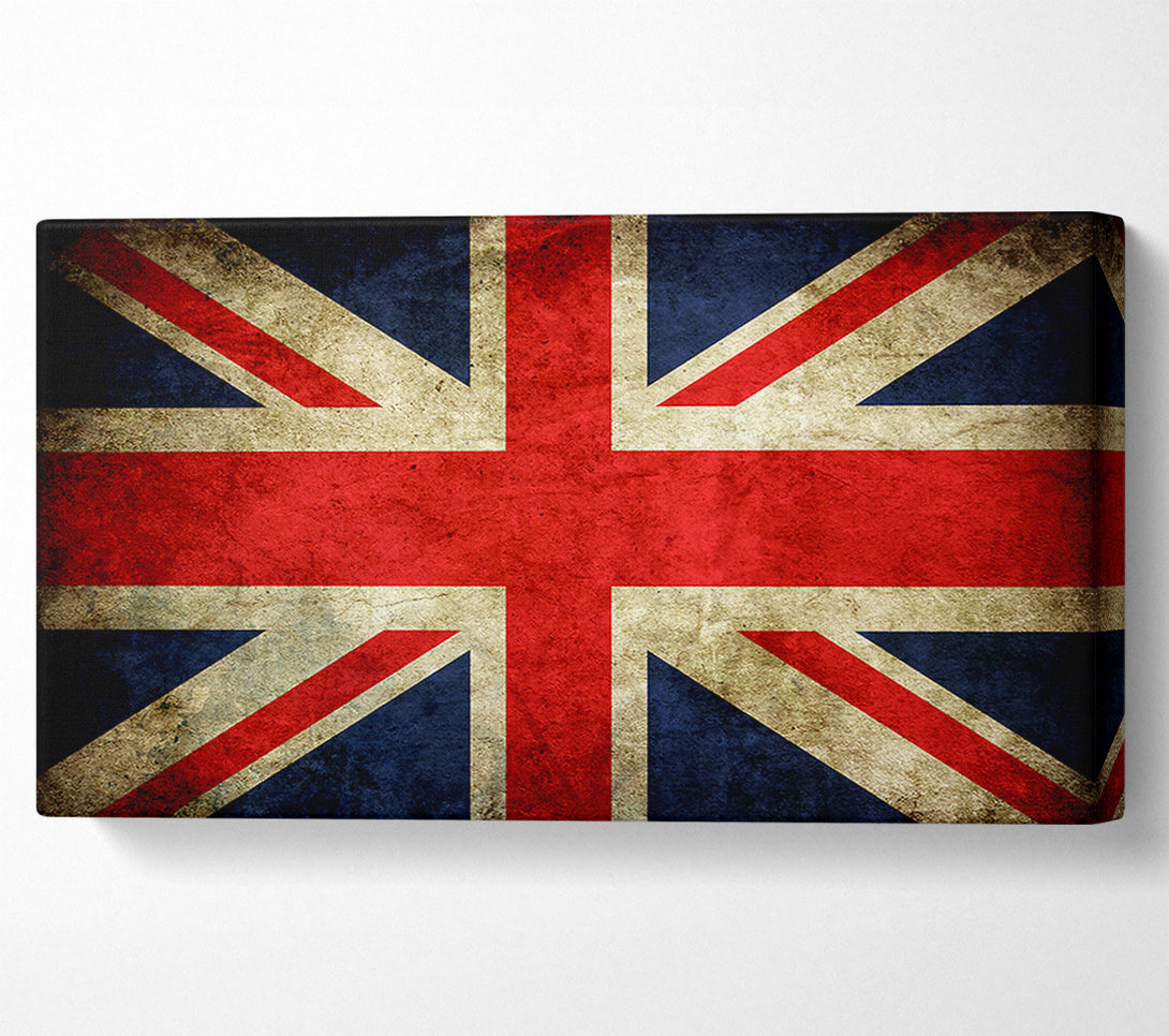  A Canvas Print of British Grunge Flag Canvas Print