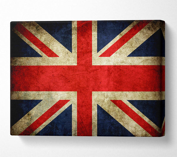  A Canvas Print of British Grunge Flag Canvas Print