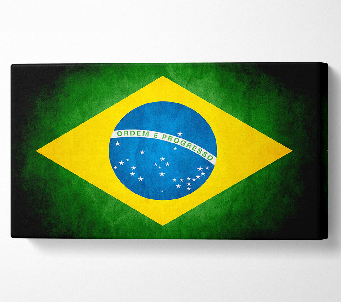  A Canvas Print of Brazillian Flag Canvas Art