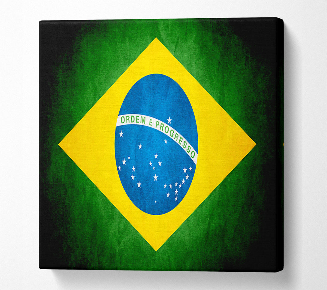  A Canvas Print of Brazillian Flag Canvas Art