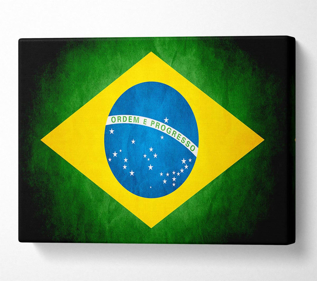 A Canvas Print of Brazillian Flag Canvas Art