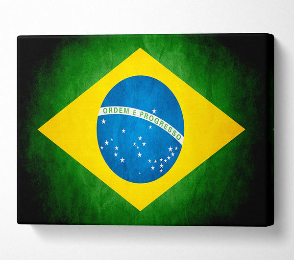  A Canvas Print of Brazillian Flag Canvas Art