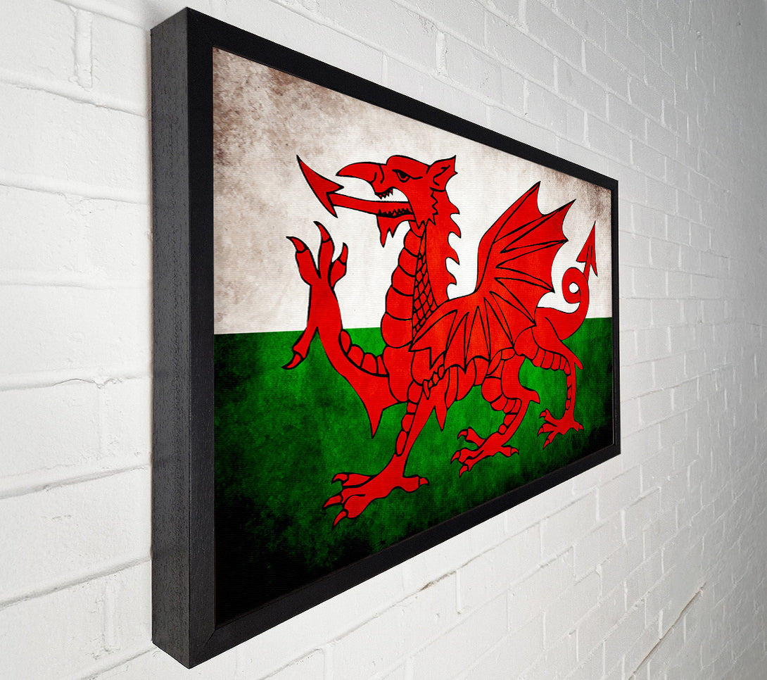  A Canvas Print of Welsh Dragon Canvas Print